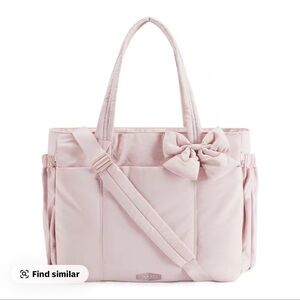 BAGSMART - bow tote bag in light pink